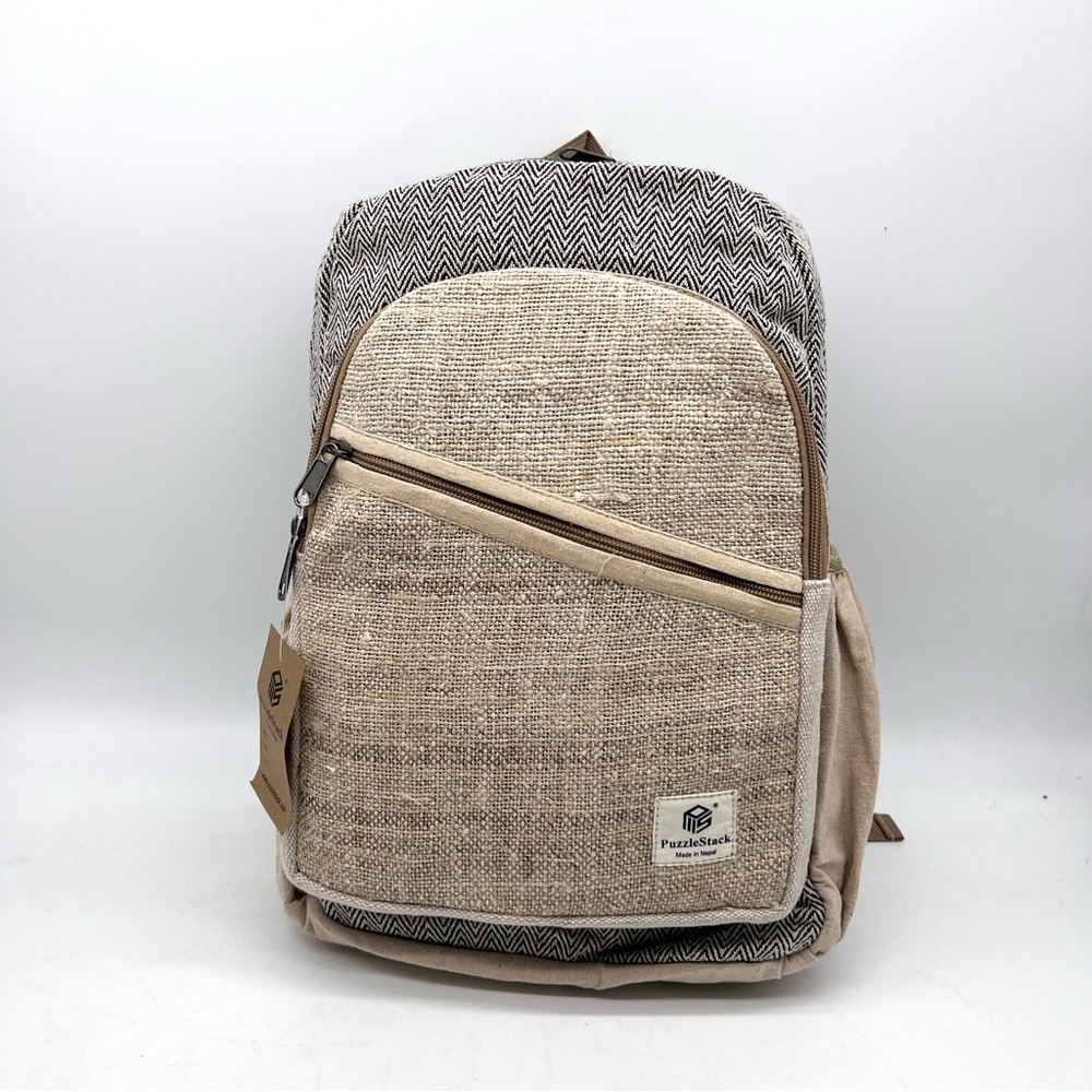 Bohemian Inspired Hemp Cotton Travel Backpack